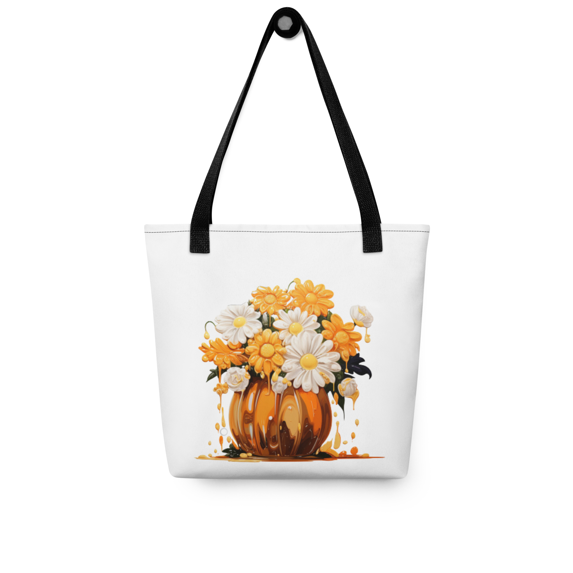 Fall Daisy Bouquet Drips Tote Bag - Emstract