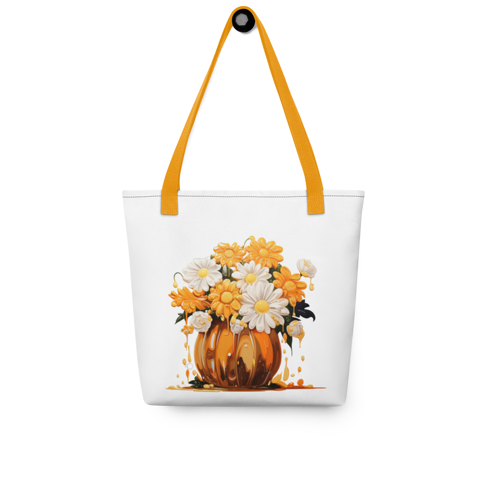 Fall Daisy Bouquet Drips Tote Bag - Emstract
